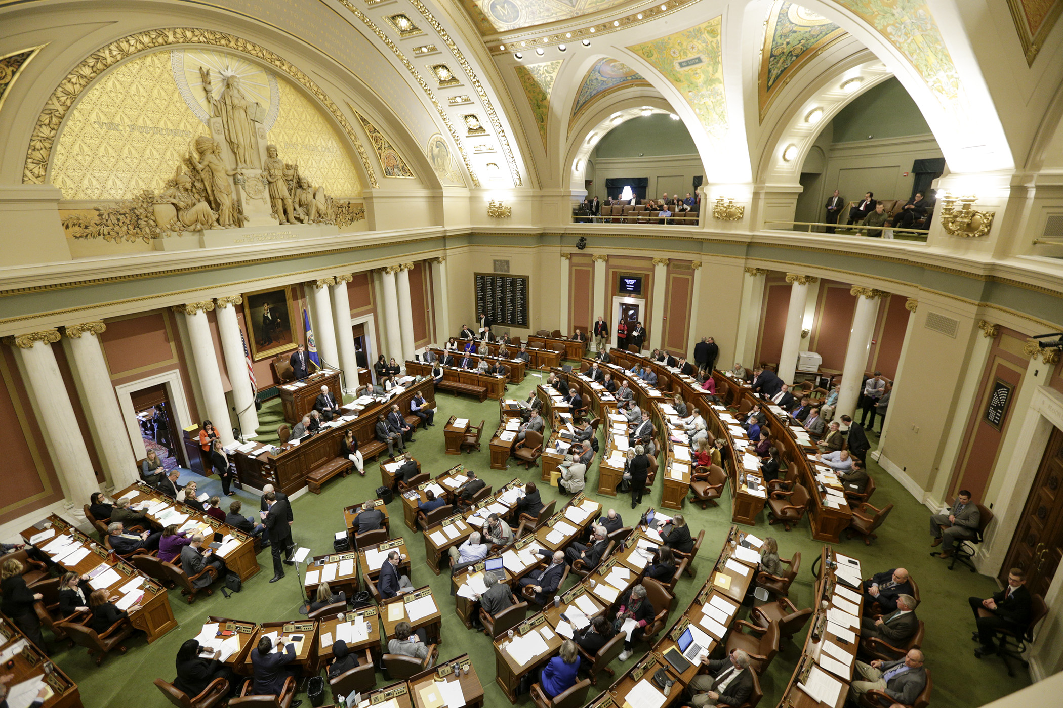 The House Chamber at the State Capitol during the 2017 session. House Photography file photo