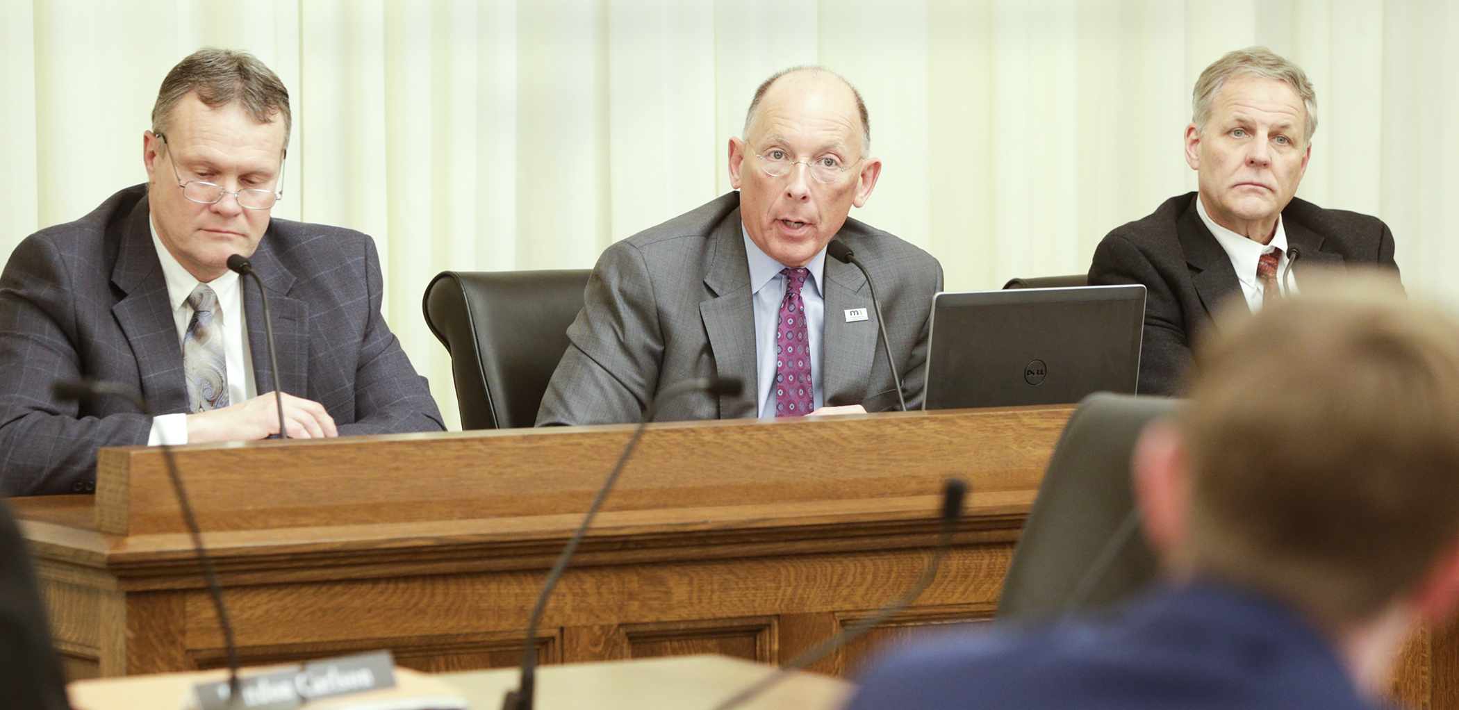 Corrections Commissioner Paul Schnell gives members of the House Public Safety and Criminal Justice Reform Finance and Policy and House Corrections an overview of the department Jan. 23. Photo by Paul Battaglia