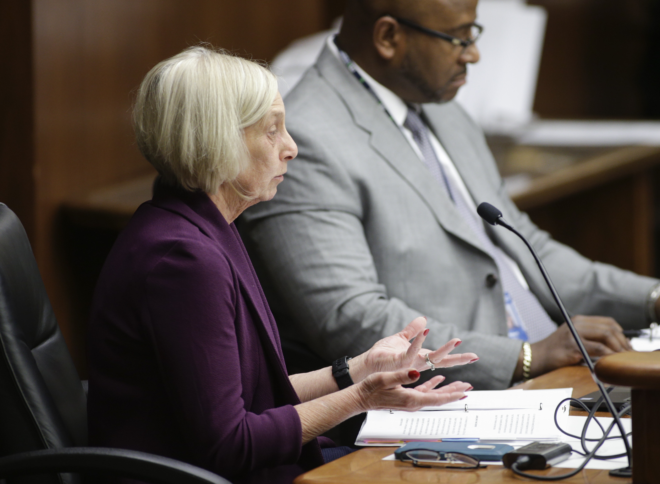 Assistant Revenue Commissioner Cynthia Rowley updates the House Taxes Committee on federal tax conformity and the 2020 tax filing season at a Feb. 19 hearing. Photo by Paul Battaglia