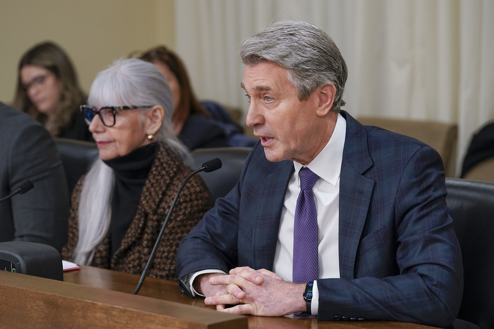R.T. Rybak, president and CEO of The Minneapolis Foundation, discusses the impact of federal immigration activity in Minnesota with the House Workforce, Labor, and Economic Development Finance and Policy Committee Thursday. (Photo by Michele Jokinen)