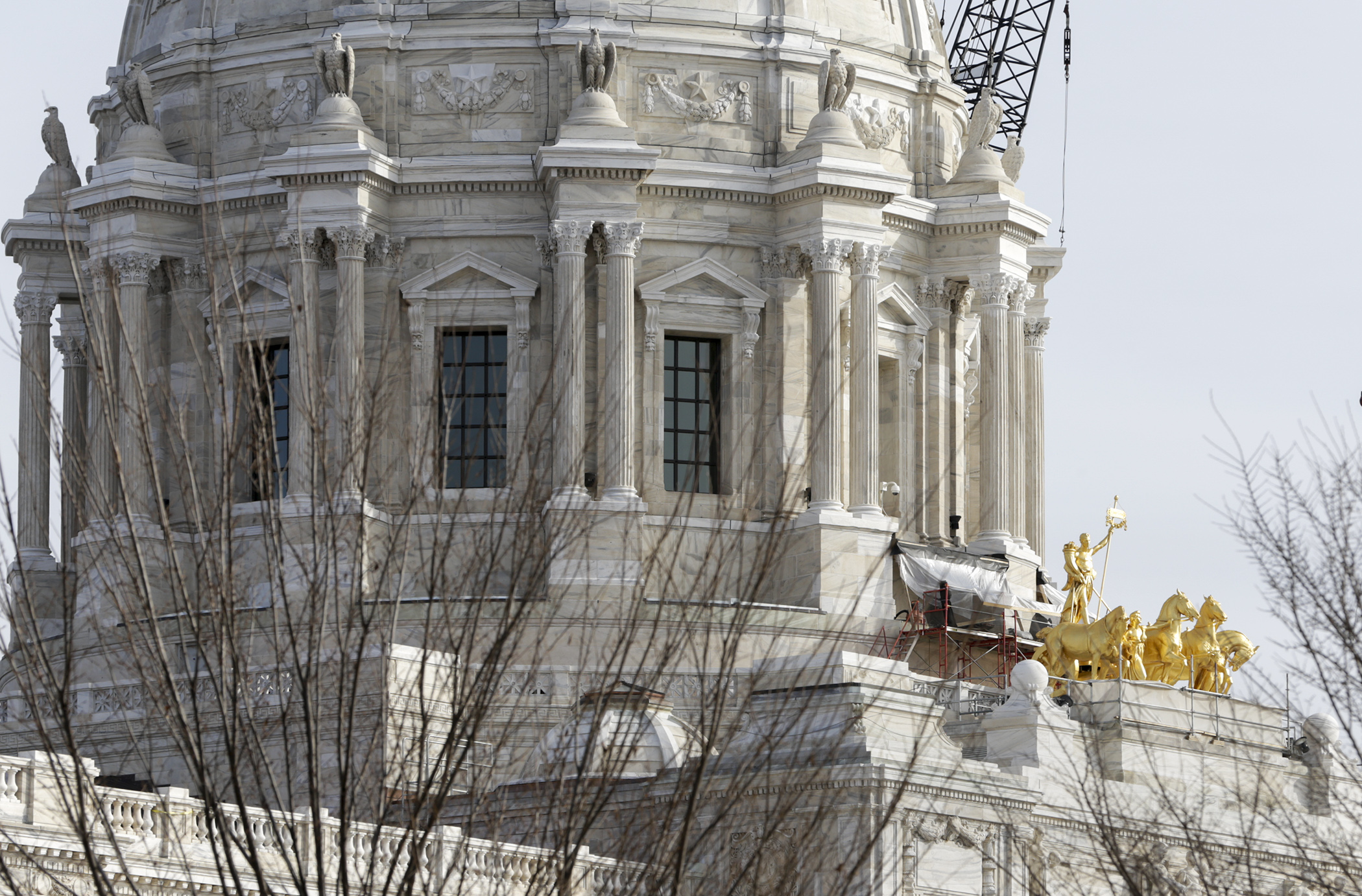 A view of the State Capitol on Monday, Feb. 27. Photo by Paul Battaglia