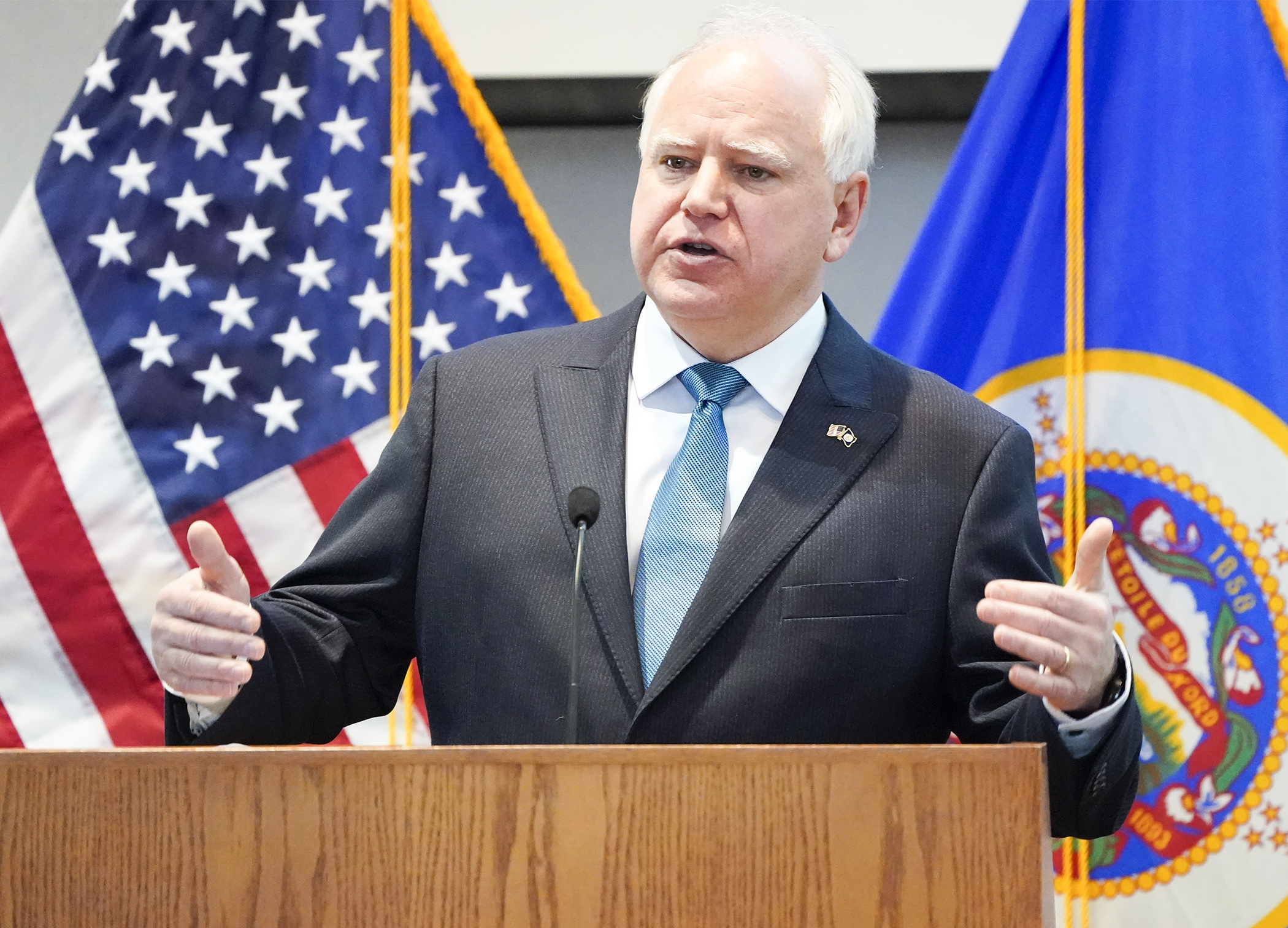 Gov. Tim Walz, pictured here last year, on Tuesday unveiled his complete $65.2 billion two-year state budget proposal he says will "make Minnesota the best state in the nation for children." (House Photography file photo)