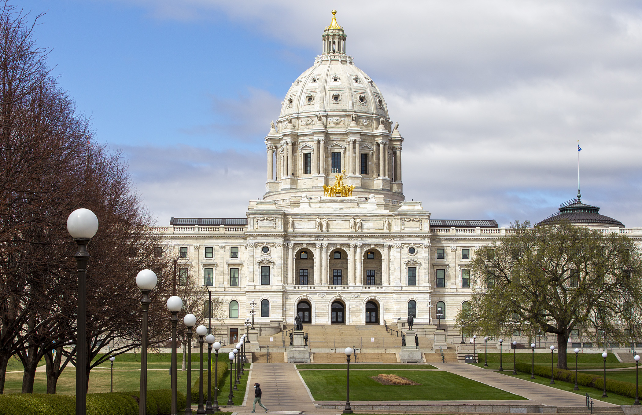 House Speaker Melissa Hortman (DFL-Brooklyn Park) and Senate Majority Leader Paul Gazelka (R-East Gull Lake) laid out guidelines for upcoming conference committees. Photo by Paul Battaglia