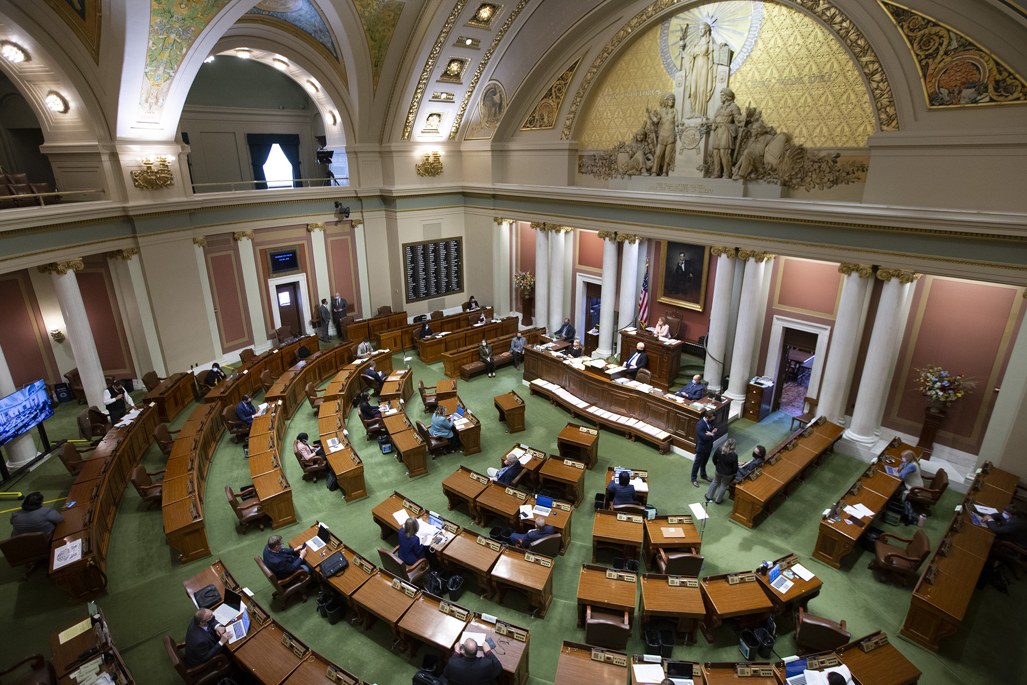 A view of the House Chamber during the April 16 floor session. Photo by Paul Battaglia