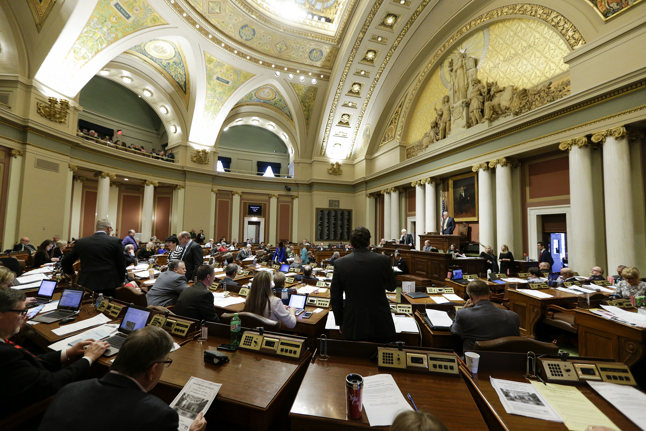 A view of the House Chamber during a Thursday, April 27 floor session. Photo by Paul Battaglia