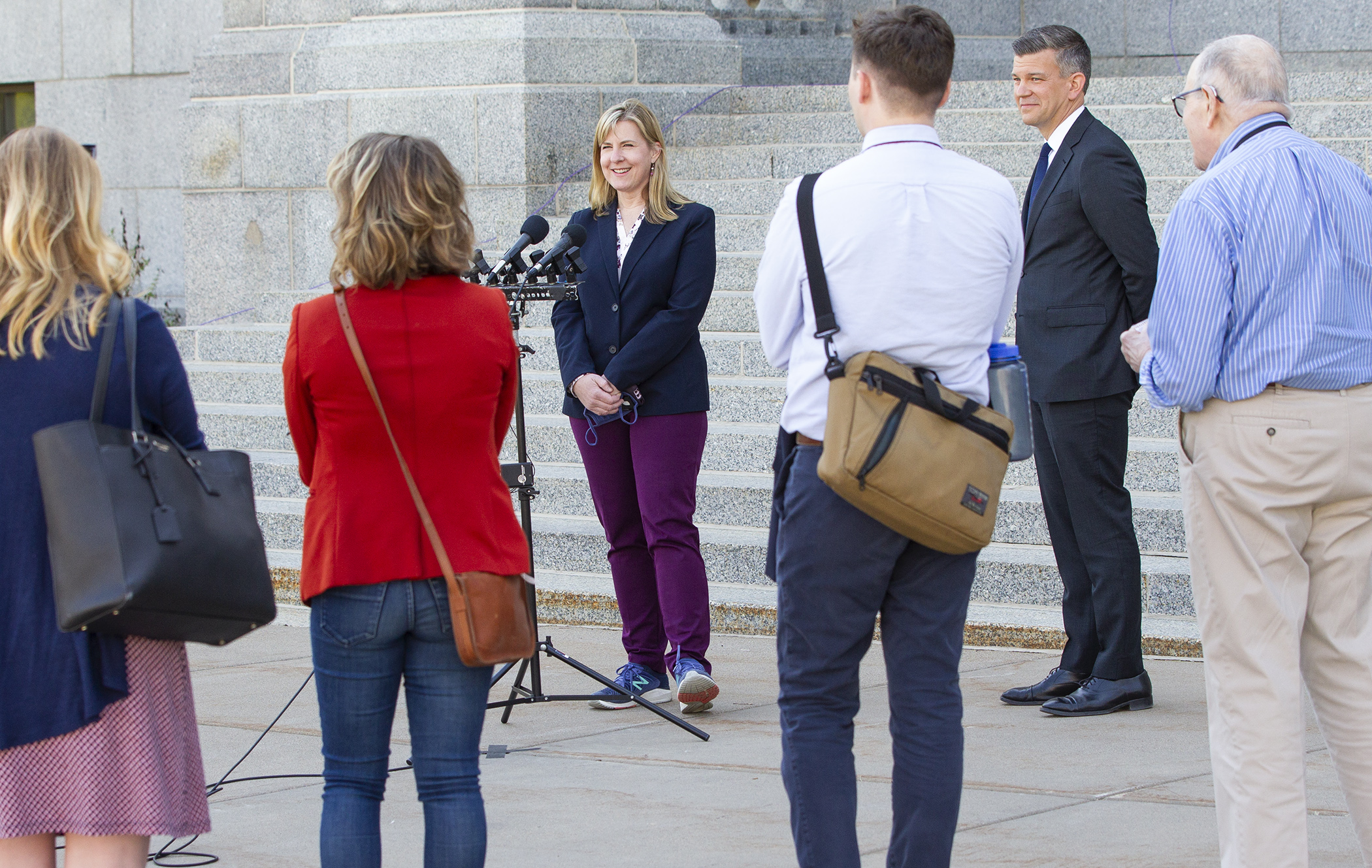 House Speaker Melissa Hortman on Wednesday expressed doubt the Legislature would be able to finish its work by next Monday's constitutional deadline, but said budget negotiations were moving ahead. Photo by Paul Battaglia