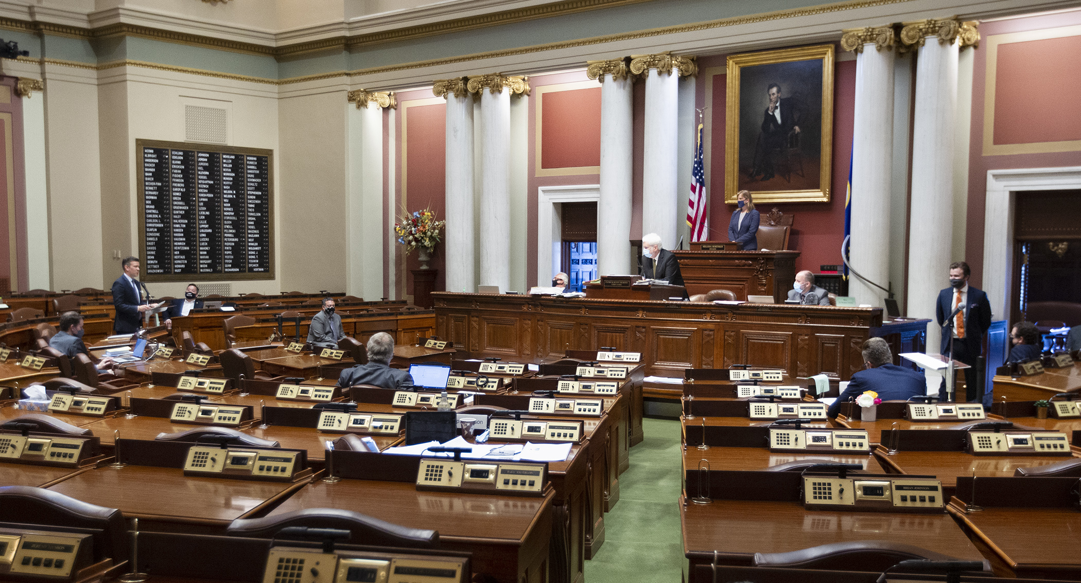 Members on the House Floor listen July 20 during discussion of HR1, which would declare racism a public health crisis. Photo by Paul Battaglia