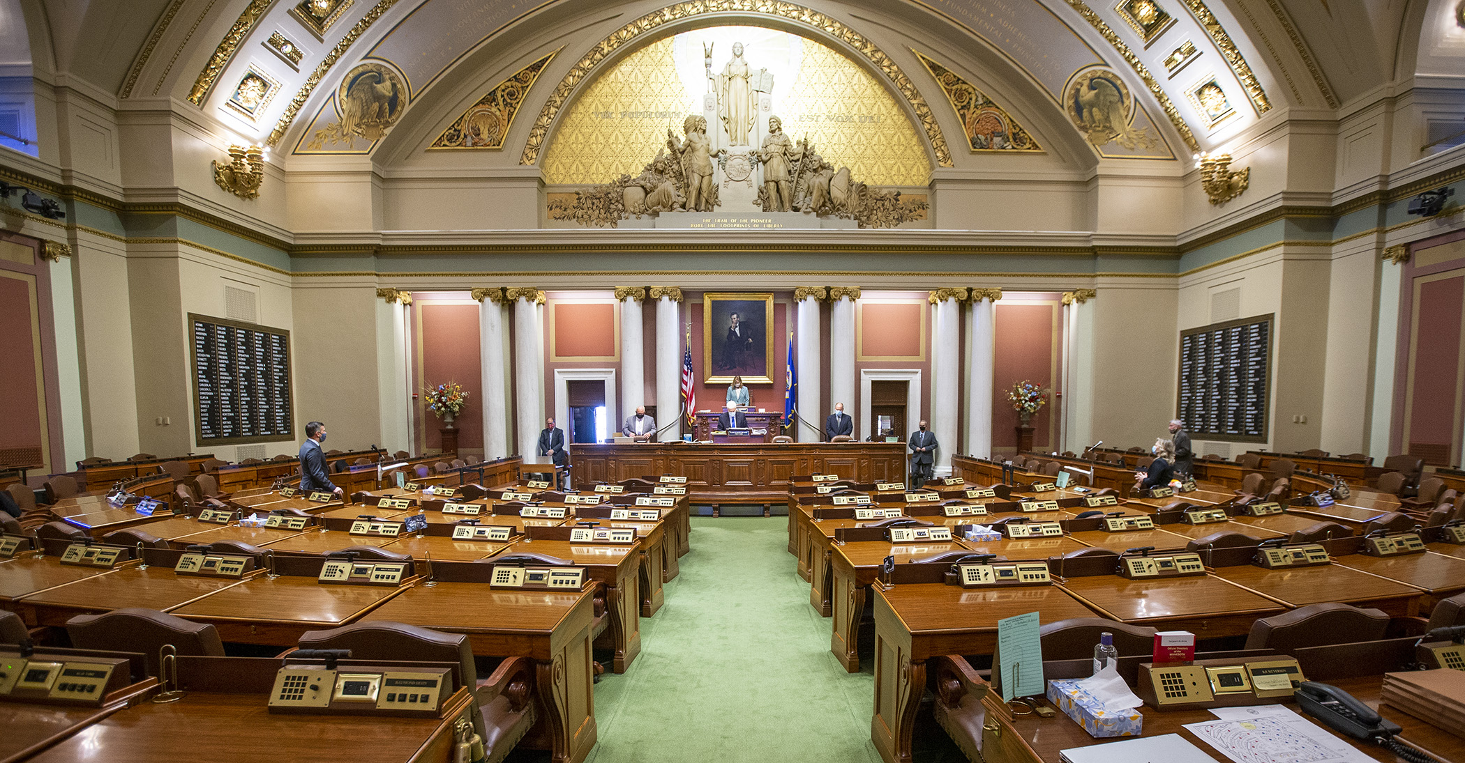 The House Chamber pictured during October's 2020 Fifth Special Session. Photo by Paul Battaglia