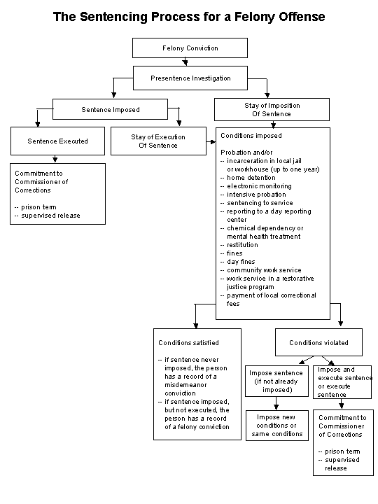 Sentencing process flowchart